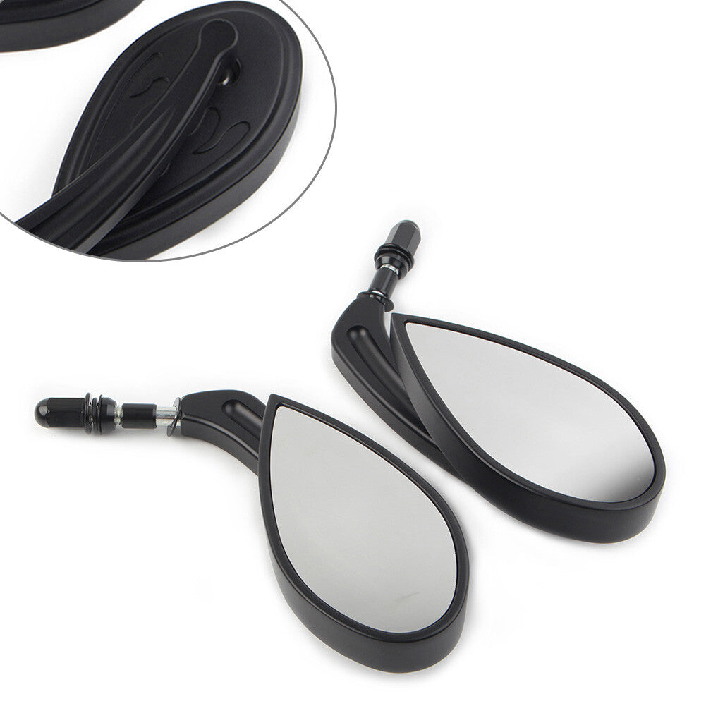 Motorbike Bar End Rearview Mirrors for Harley Touring Street Road Glide King Q