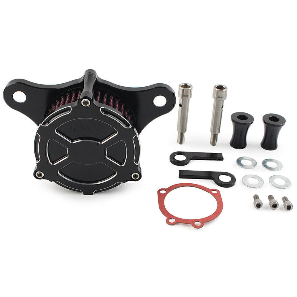 Air Cleaner Red Intake Filter Kit for Harley Dyna Softail Road King Aluminum Q