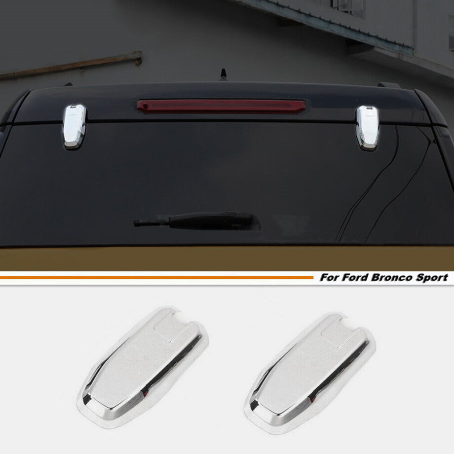Car Rear Window Glass Hinge Cover For Bronco Sport 21-24 Accessories Chrome v