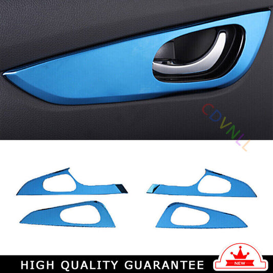 Inner Door Handle Bowl Cover Trim for Nissan Rogue Sport 2017-2021 Blue Titanium