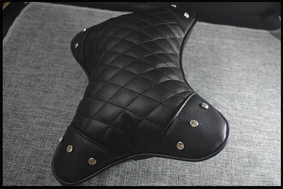 2pcs Car for Seat Head Neck Support Rest Pillow Headrest Soft Cushion Balck Leather