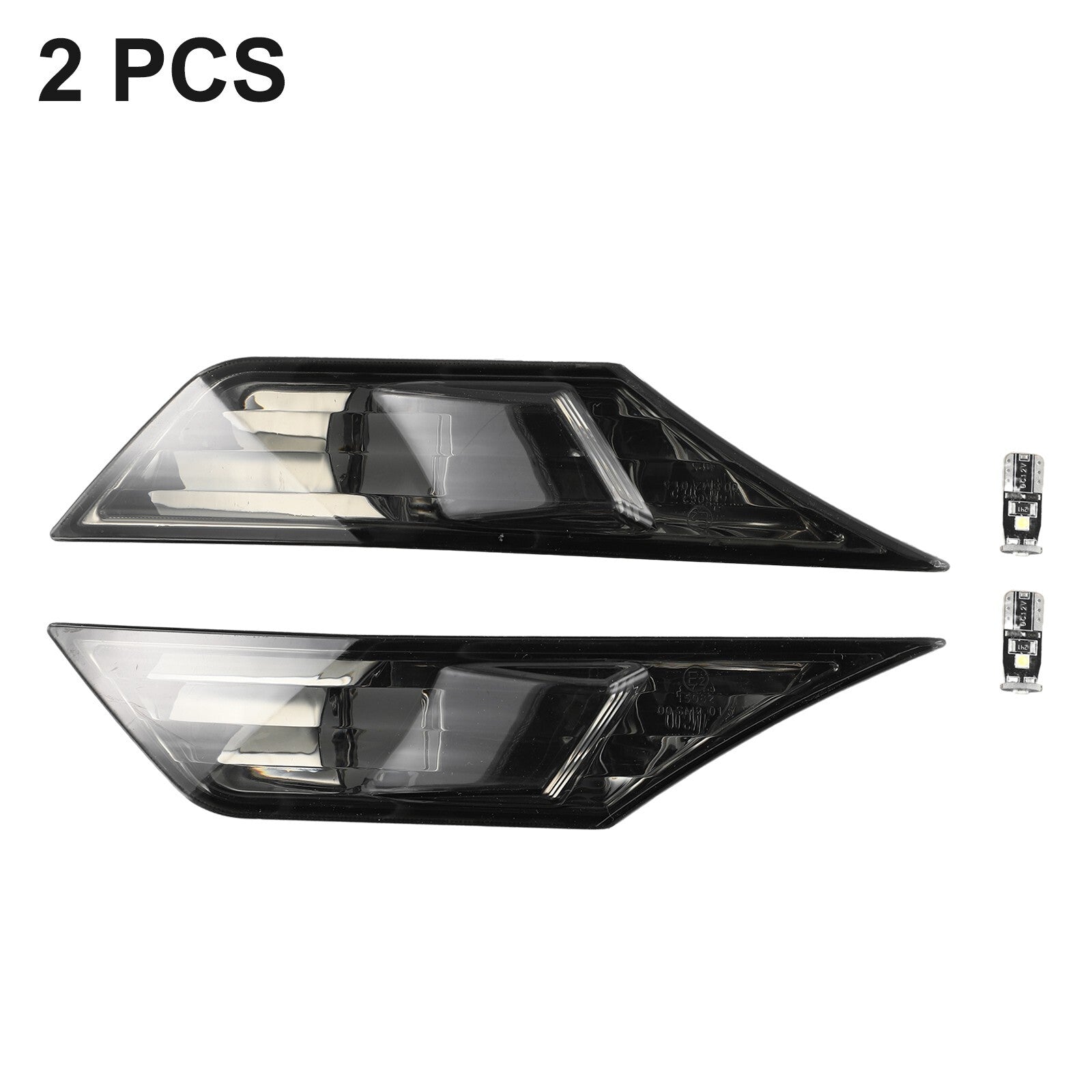 Suitable for Honda for Civic 2016-2021, turn signal width light retrofit with black LED bulbs.