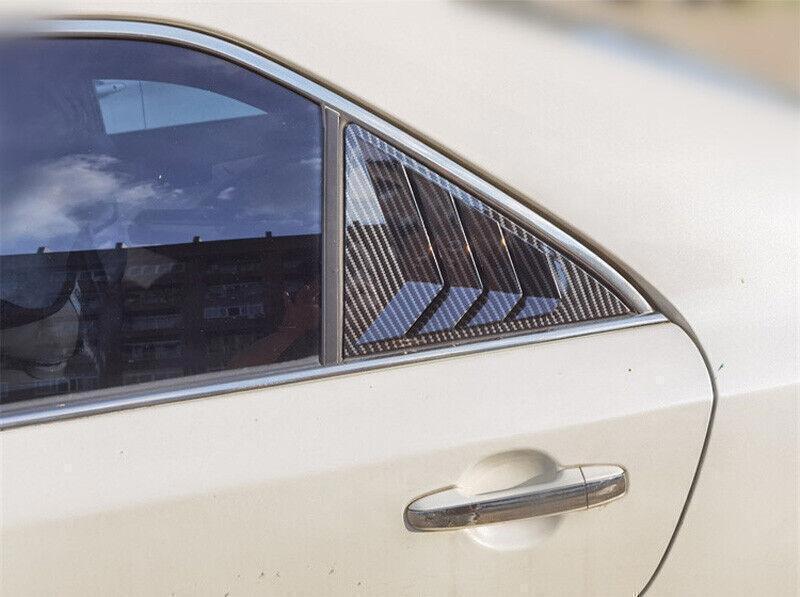 for Toyota for Camry 2007-2012 Carbon Print Side Window Louver Shutter Cover Trim 2X