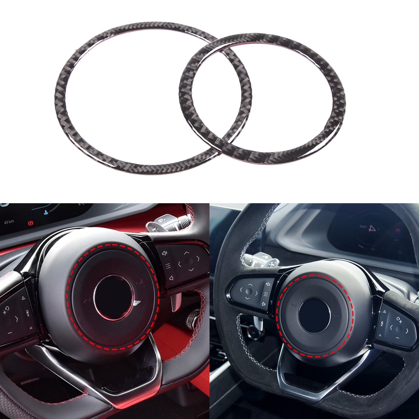 Silver Alloy Rear AC Blade Ring for Range Rover Sport VOGUE 2023- v
