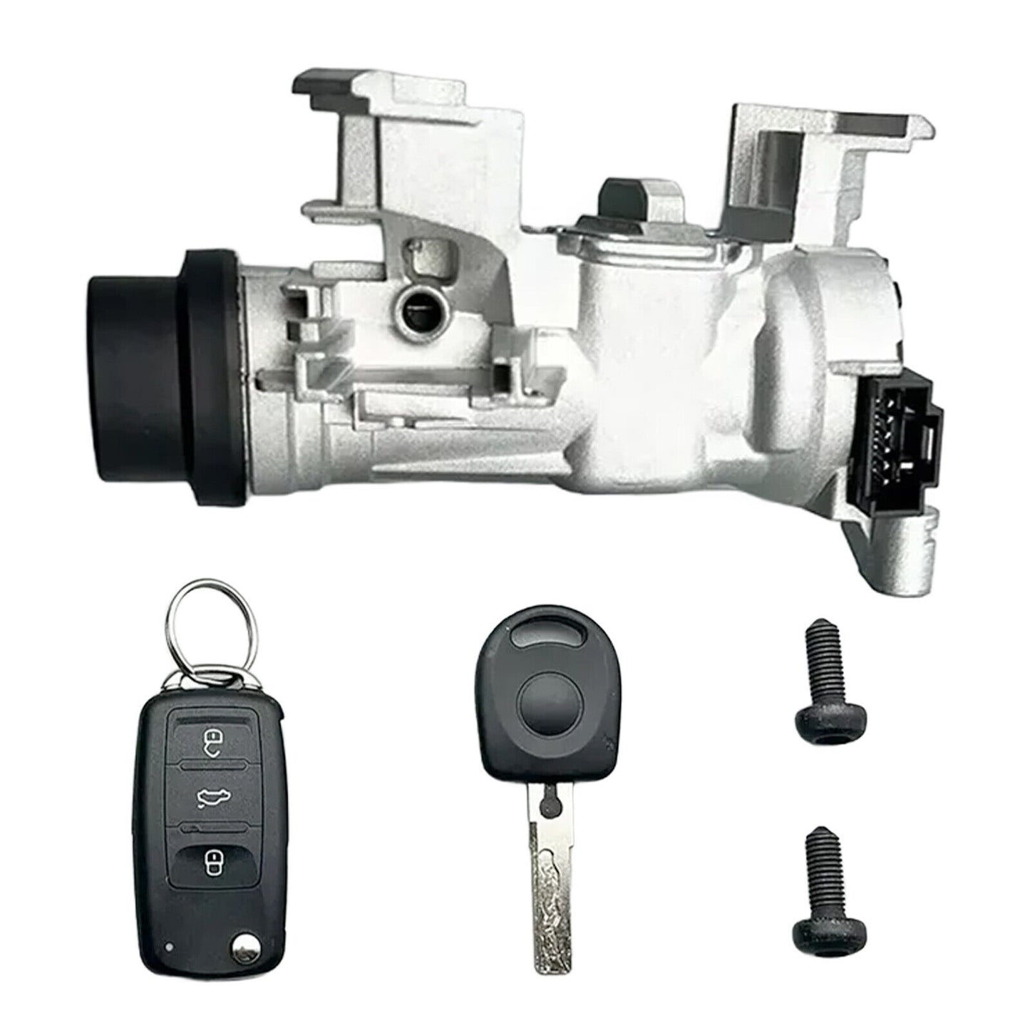 for VW for Jetta 2006-18 With Chip Key Shell 2 Remote Ignition Switch Lock Assembly Q