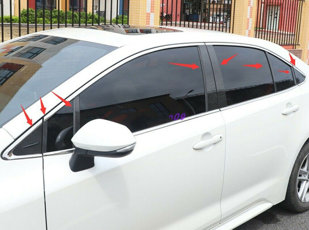 Carbon Fiber Rear Window Rain Wiper Blade Cover Trim For Venza 2021-2023 v