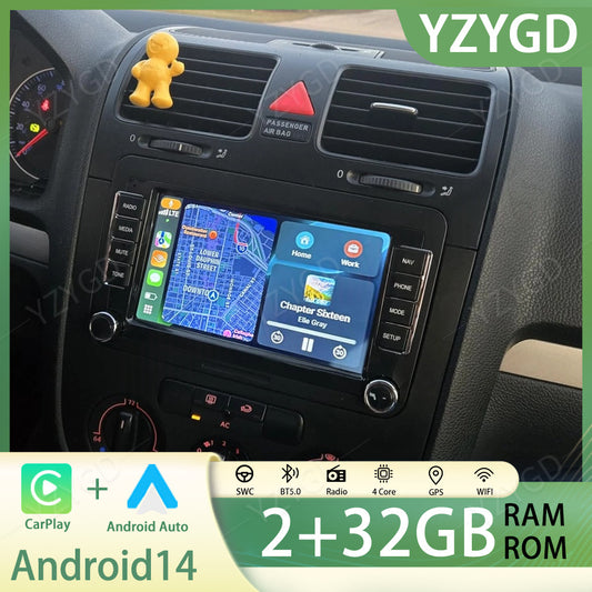 for VW for Volkswagen for Jetta for Passat 7 Android 14 Car Stereo Radio GPS Apple Carplay