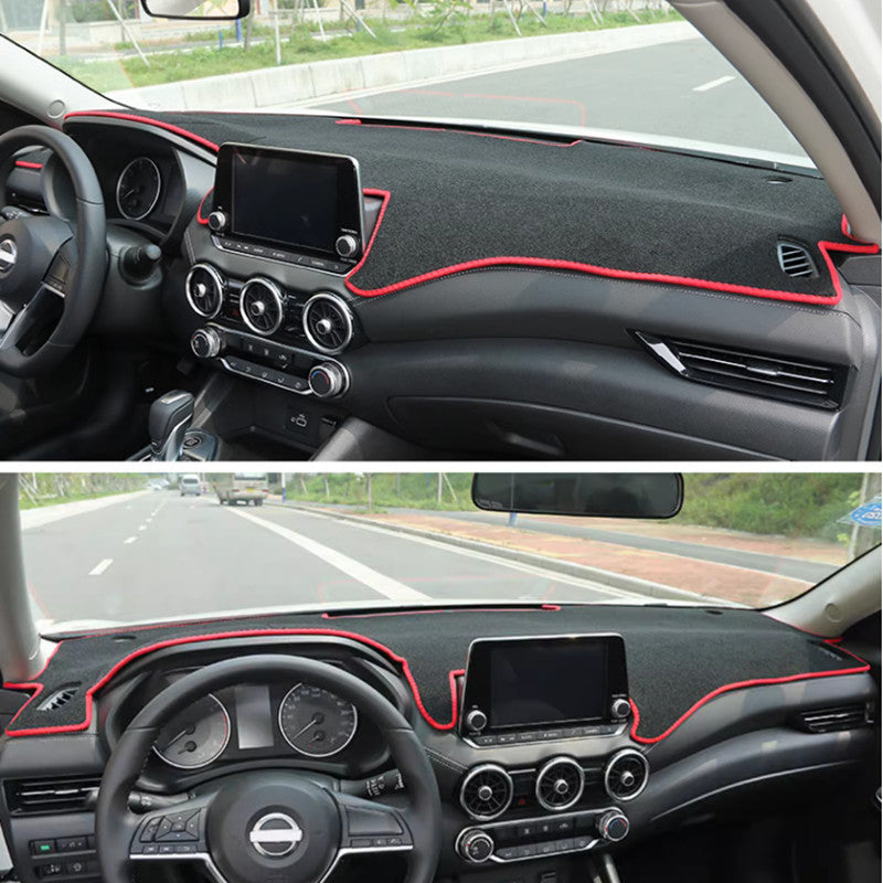 DashMat Dashboard Cover Dash Cover Mat Red 1pcs for Sentra 2020-2024 v
