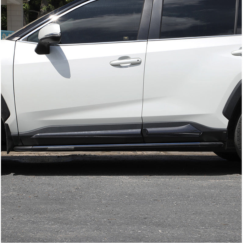 for Toyota RAV4 2019-23 Carbon Fiber ABS Body Door Side Strip Guard trim Set 4x