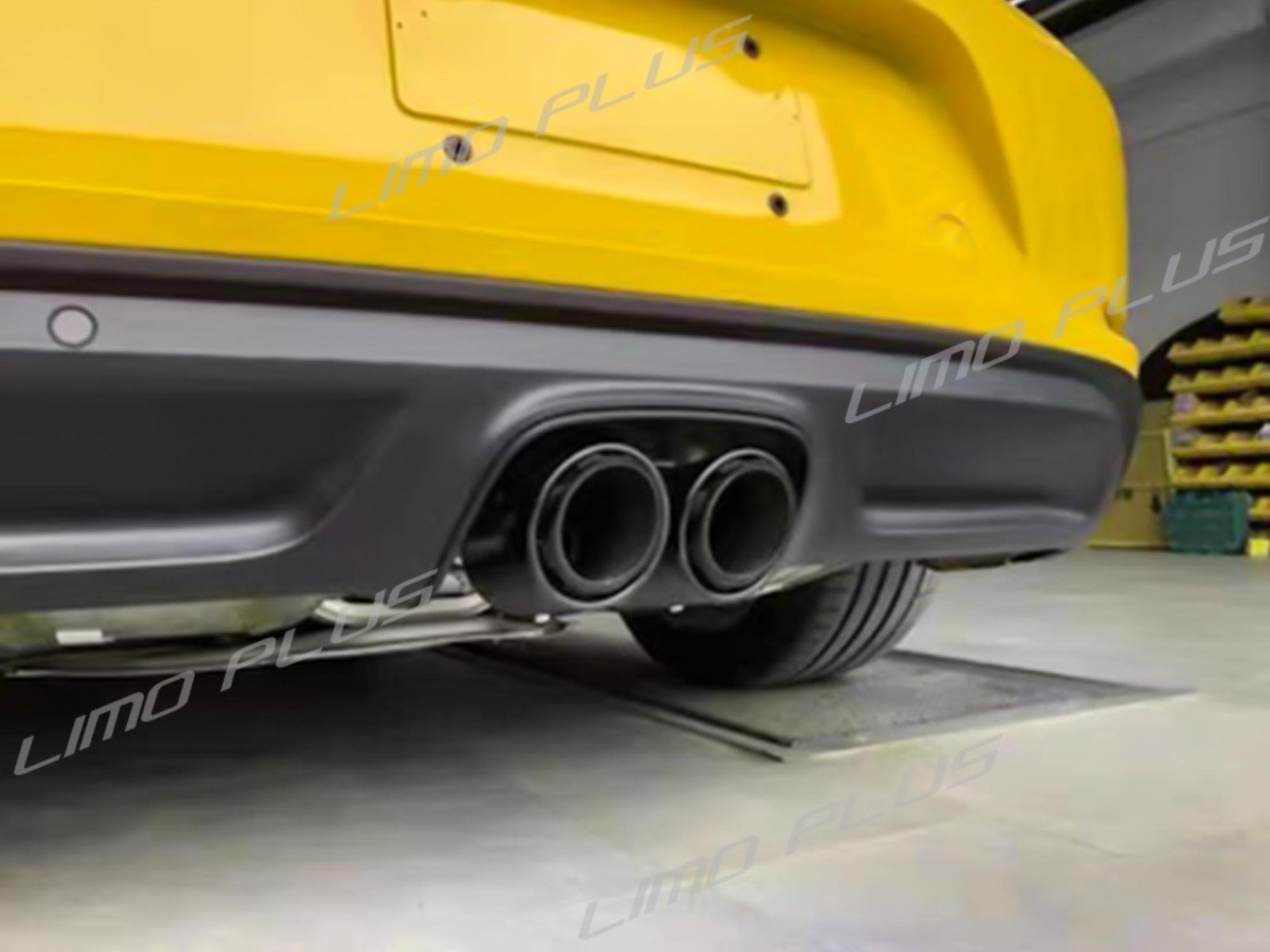 GTS Style Exhaust Tips Muffler Pipe for Porsche 718 Cayman 982 Q