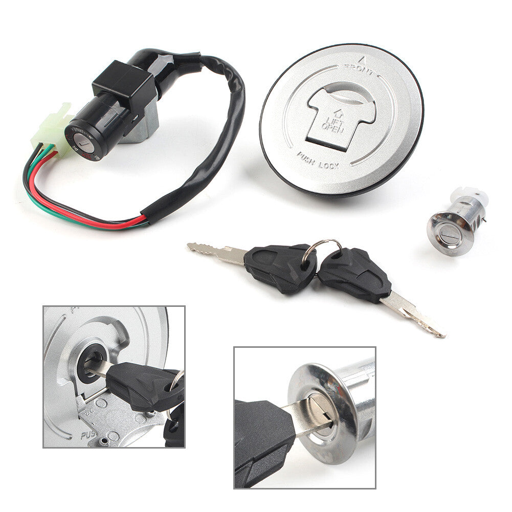 Ignition Switch for Seat Lock Gas Cap Key Set for Honda MSX125 Grom 125 AC 2014-2015 Q
