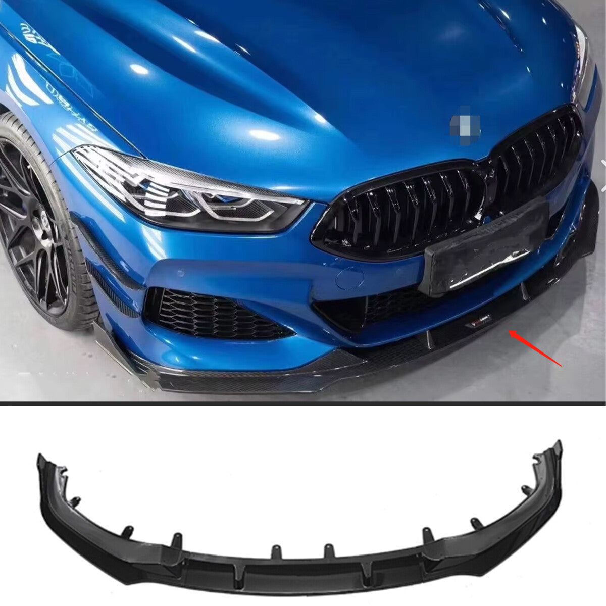 Gloss Black Front Bumper Splitters Lip For 8 G14 G15 G16 2018 19-23 n