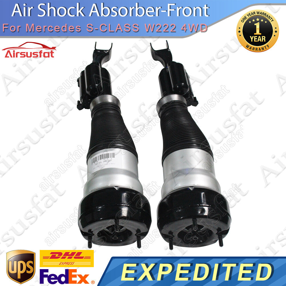 2x Front LR Air Suspension Shocks for Mercedes S-CLASS W222 4 Matic 2015-2020