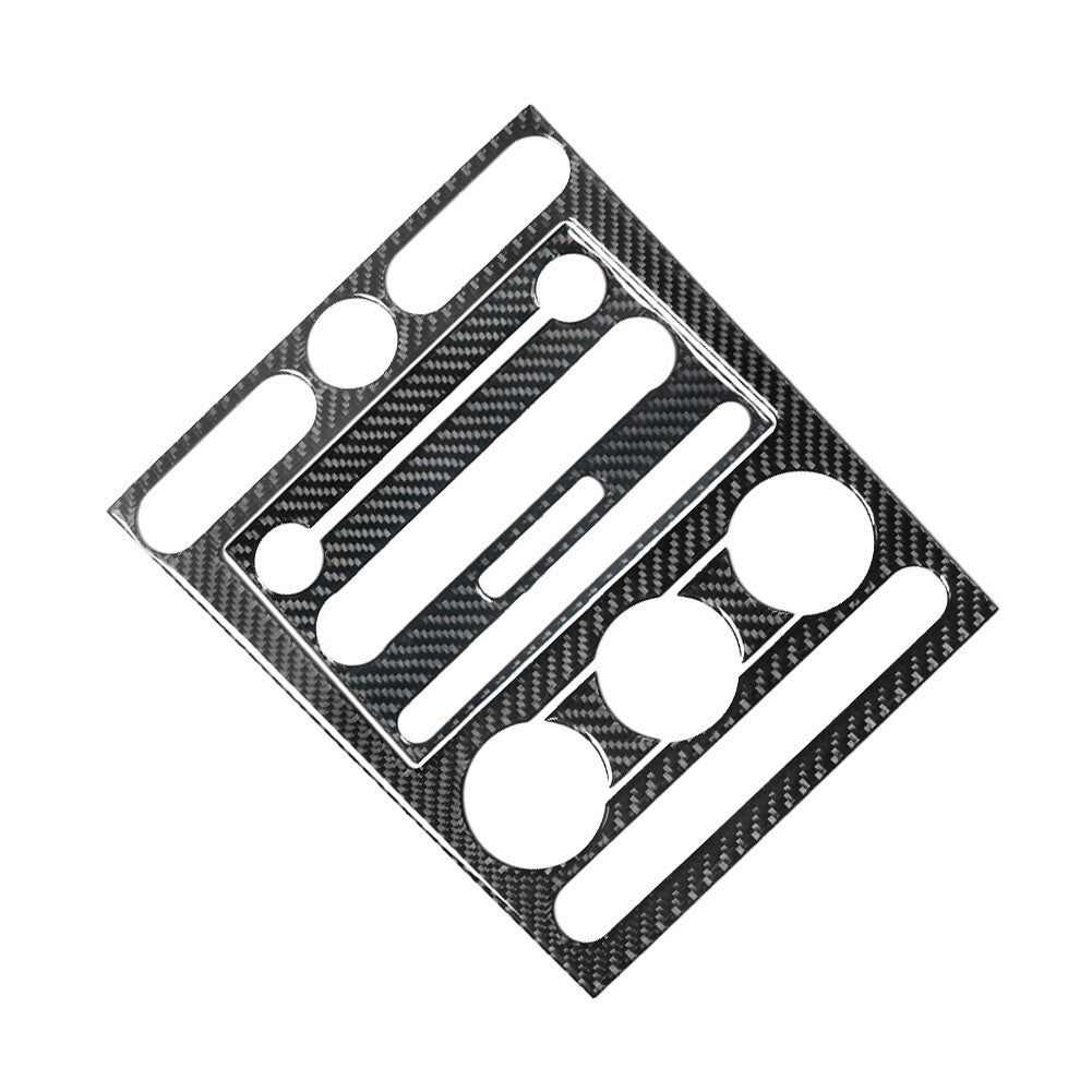 4x Carbon Fiber Center Control Panel Cover Trim Sticker for Ford for Mustang 2005-09