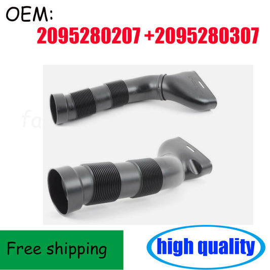 One pair of new left + right side intake hoses suitable for Mercedes W209 CLK320 CLK500- n