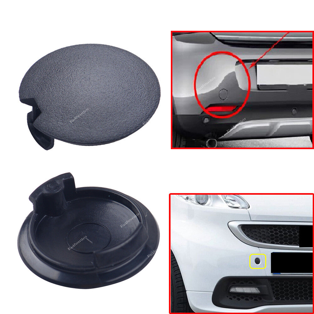 2x Tow Hook Eye Cover Cap Plug Fits for Smart Fortwo 2007 2008 2009 2010 2011 2015 Q