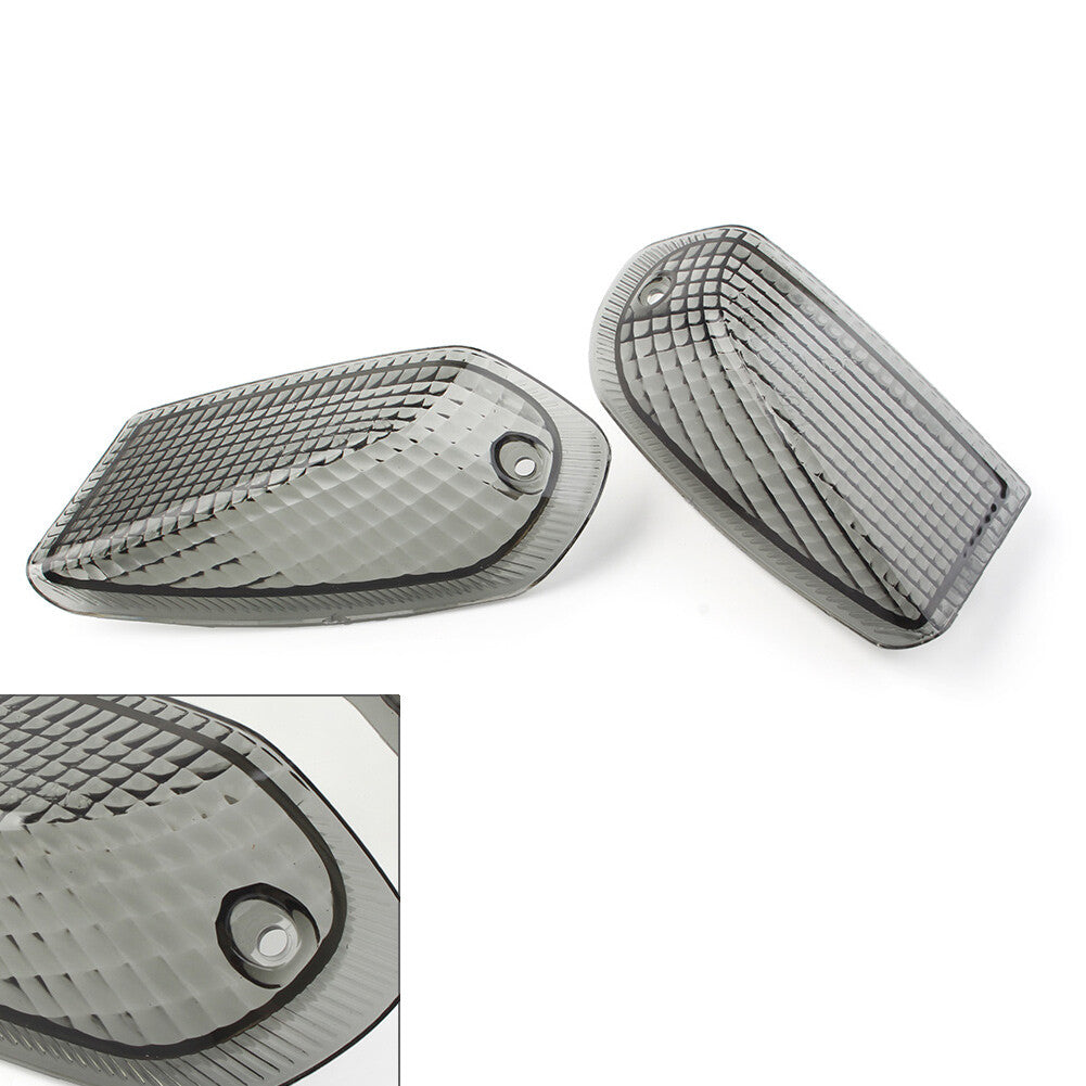 2x Rear Turn Signal Indicator Light Lens for KAWASAKI ZZR400 600 1990-1992 Smoke