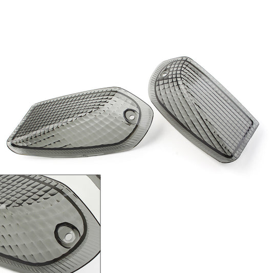 2x Rear Turn Signal Indicator Light Lens for KAWASAKI ZZR400 600 1990-1992 Smoke