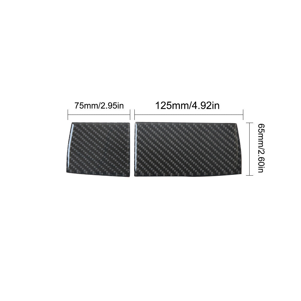 2Pcs Carbon Fiber Ashtray Panel Trim Cover for Honda Accord Sedan 2008-2012