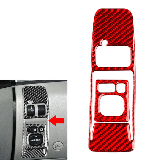 Carbon Fiber Headlight Control Panel Cover Trim for Subaru Forester 2009-2013 Q