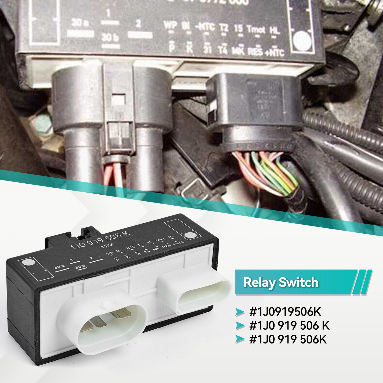 RADIATOR FAN CONTROL MODULE 1J0919506K for AUDI TT QUATTRO for VW BEETLE for JETTA for GOLF Q