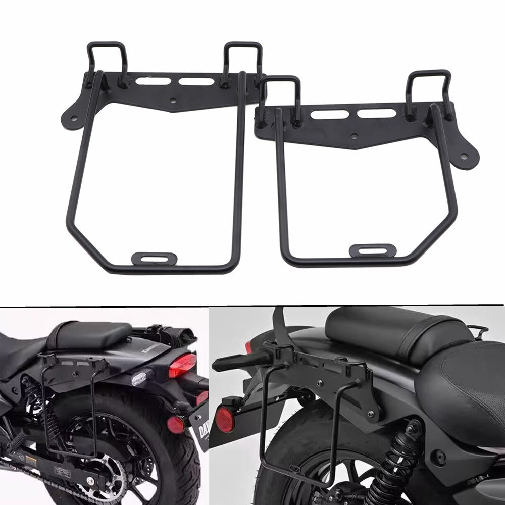 Black Saddlebag Support Rack Mount Bracket for Kawasaki Eliminator 450 500 24-25 Q
