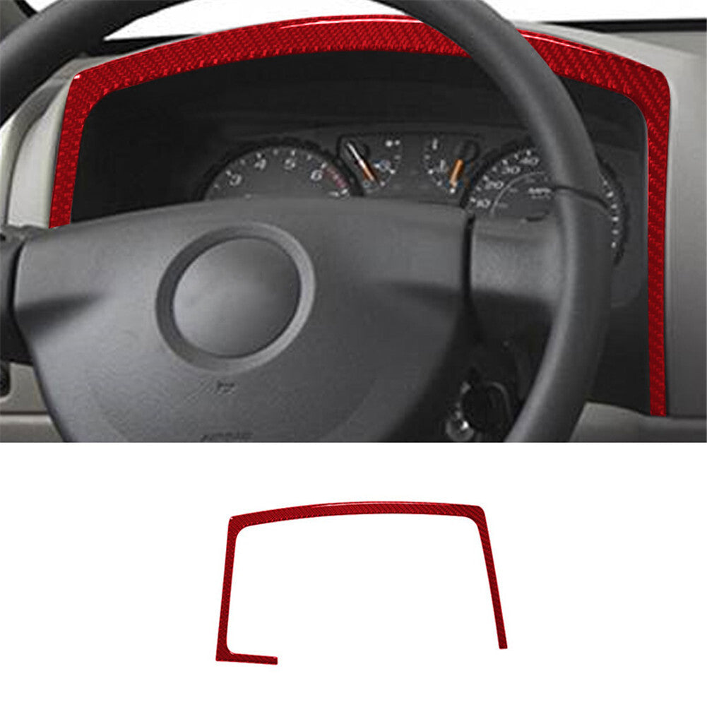 2X Red Carbon Fiber Climate Control Frame Cover Trim for Chrysler 200 2011-2014 v