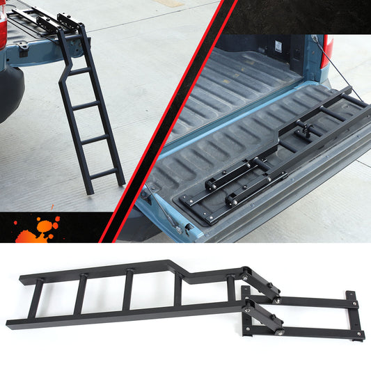 Foldable foot-operated tailgate ladder for pickup trucks, perfect for the  for ford  Maverick 2022 - 2024 Q