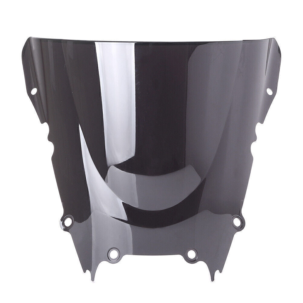 Windshield Windscreen Wind Screen Double Bubble Fits for Yamaha YZF R6 1999-02 Black