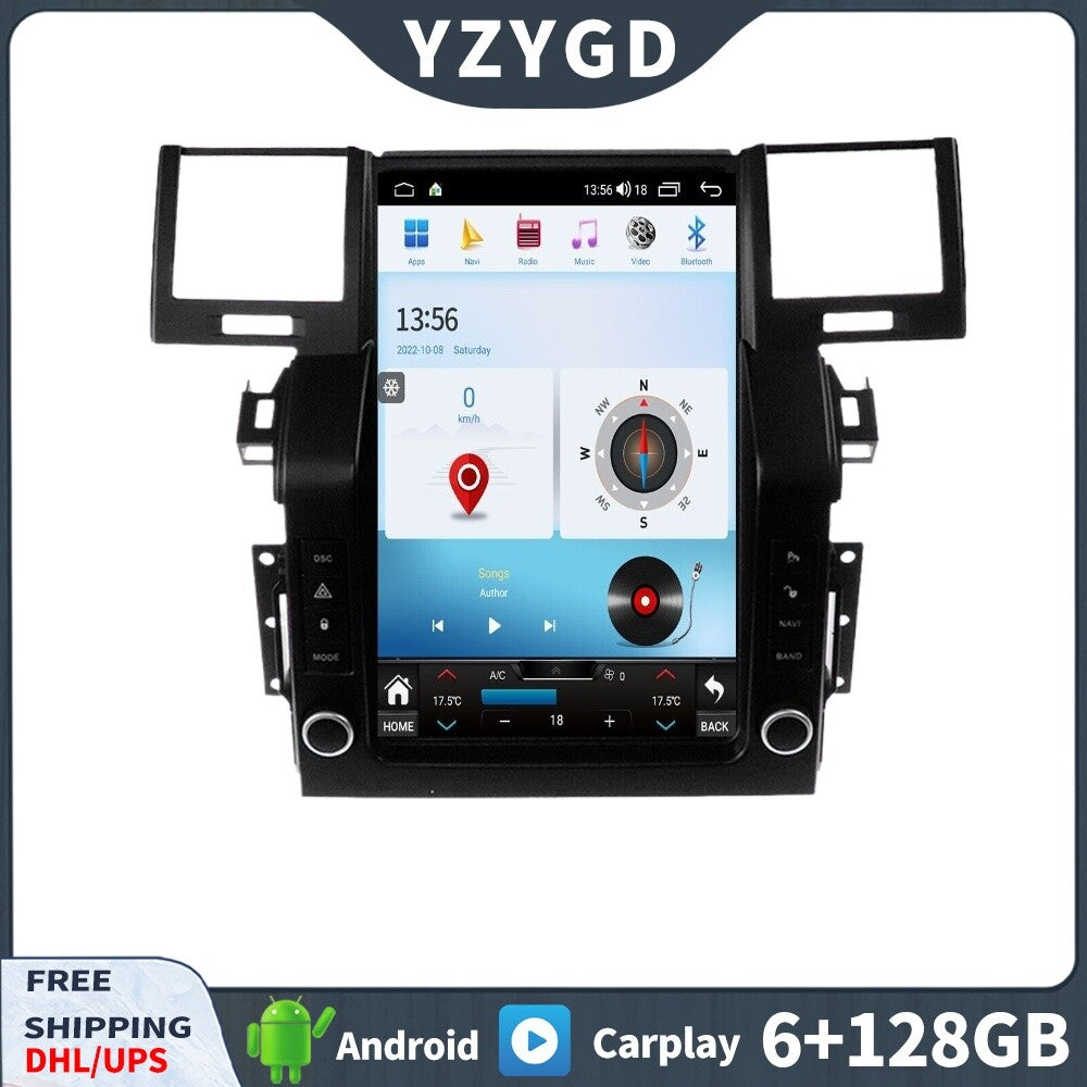 for Land Rover for Range Rover Sport 2005-2009 Car Radio Carplay 2 Din Stereo Screen