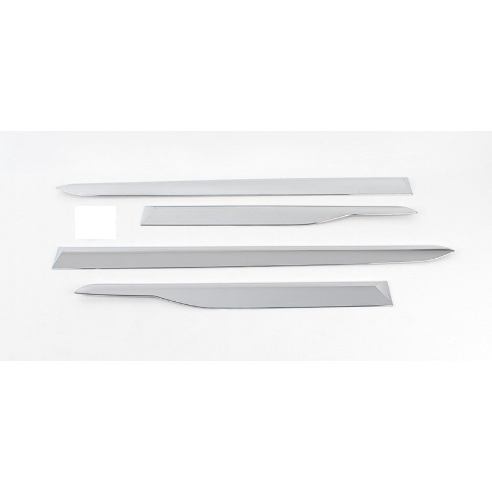 4. Silver brushed metal window regulator cover trim for Toyota for Corolla 2014-2018 models.
