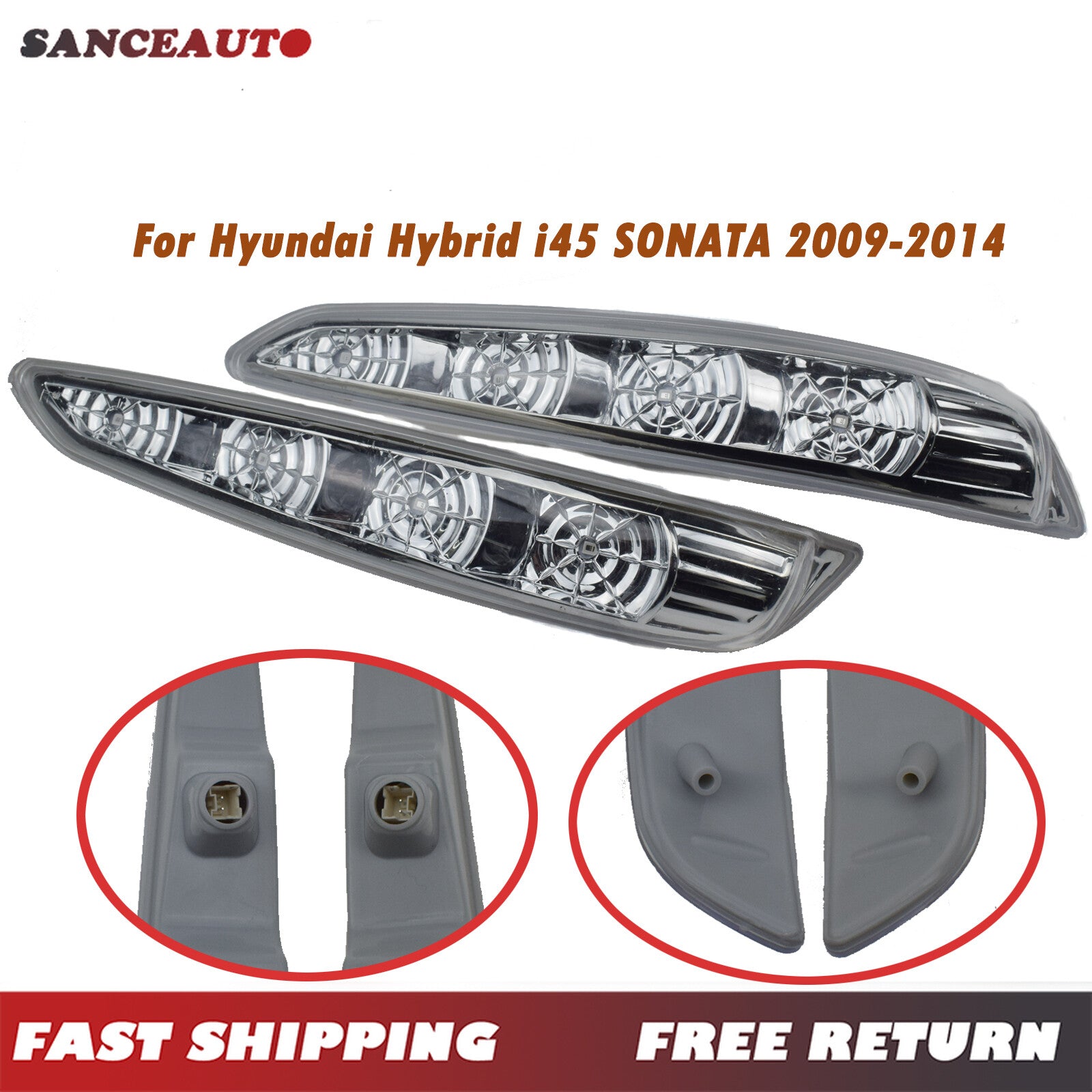 LH right-hand side mirror turn signal light for Hyundai Sonata 8 Hybrid 11-14- n