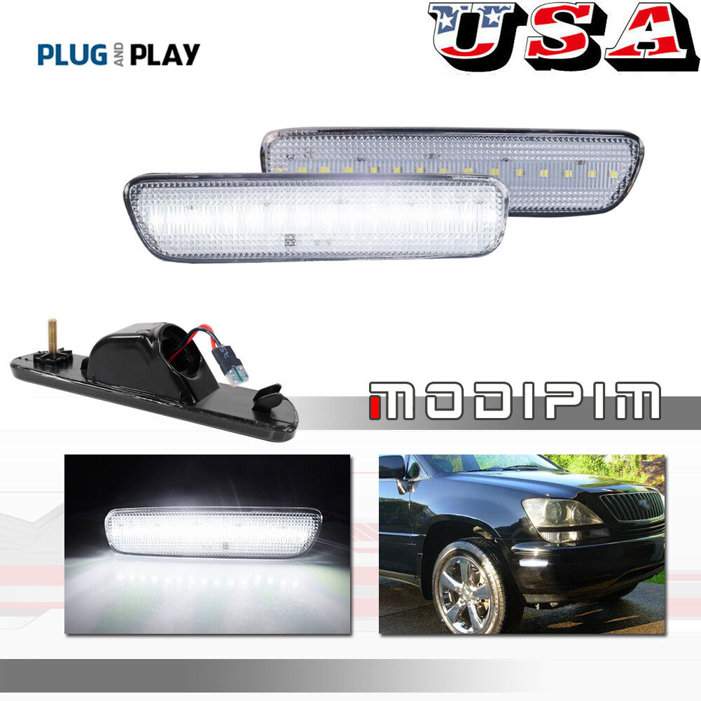 [Plug and Play] Transparent white front or rear marker light suitable for 99-03 for Lexus RX300- v