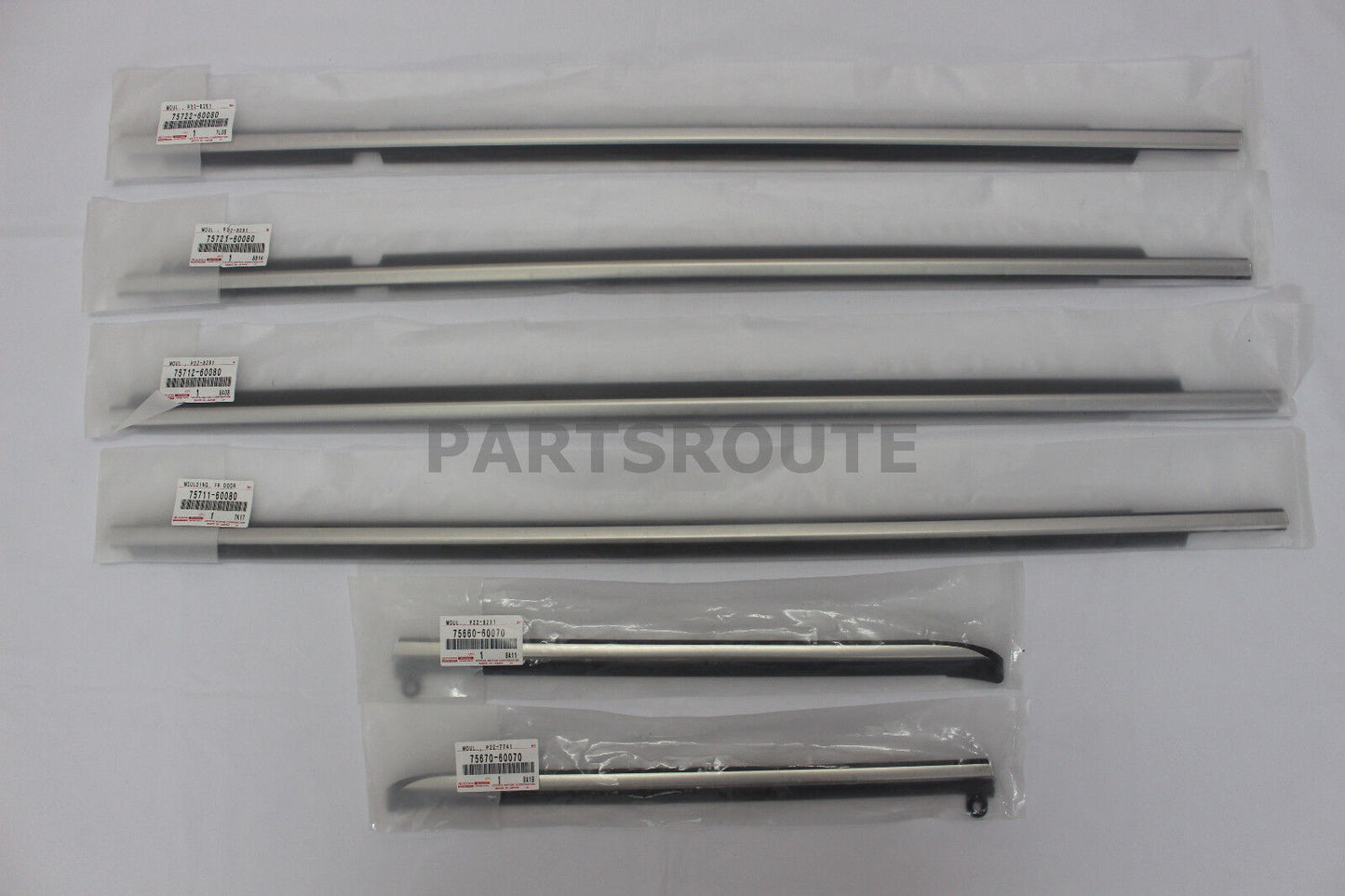 6x for Land Cruiser Prado for Lexus GX470 QuarterDoor Belt Moulding SET 2003-09