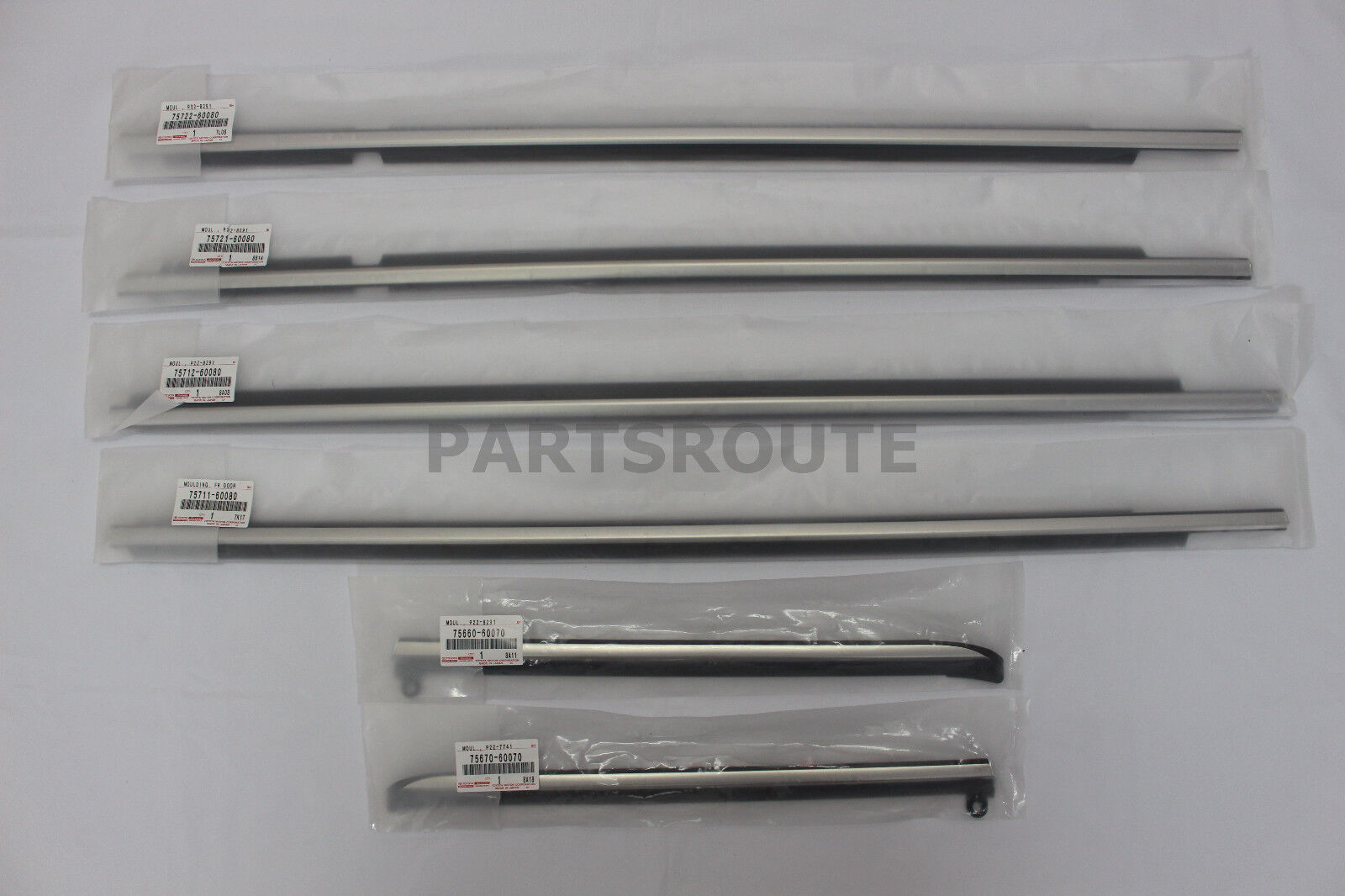 6x for Land Cruiser Prado for Lexus GX470 QuarterDoor Belt Moulding SET 2003-09