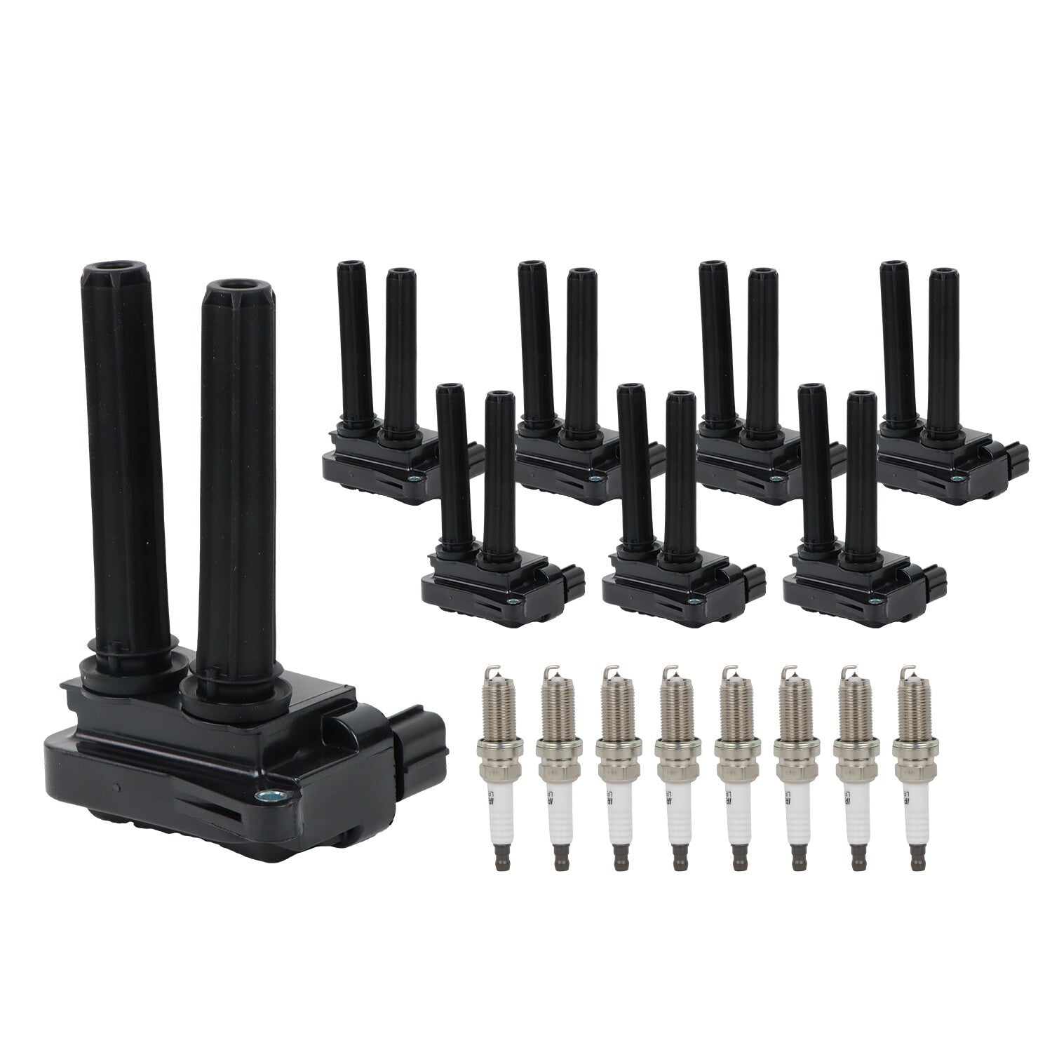 8X Ignition Coil + Spark Plug for Dodge Charger Durango for Chrysler 300 5.7L UF504