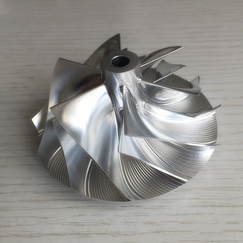 T04S 58.10/76.07 mm 6+6 Blade Turbine Blank Compressor Wheel for Racing Cars