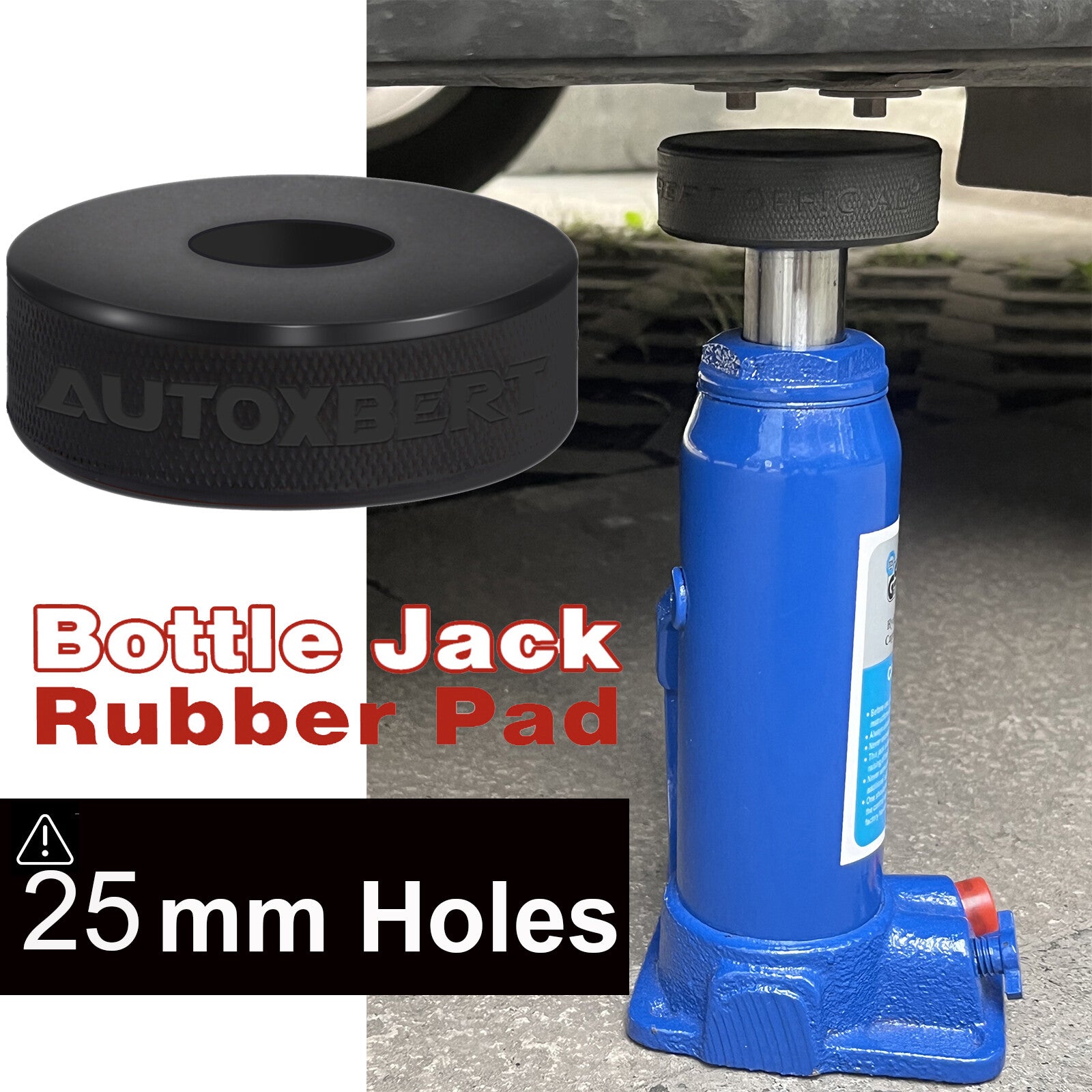 Rubber Jack Pad Lift Car Damage Protection Universal For 3 or 4 Ton Bottle Jacks