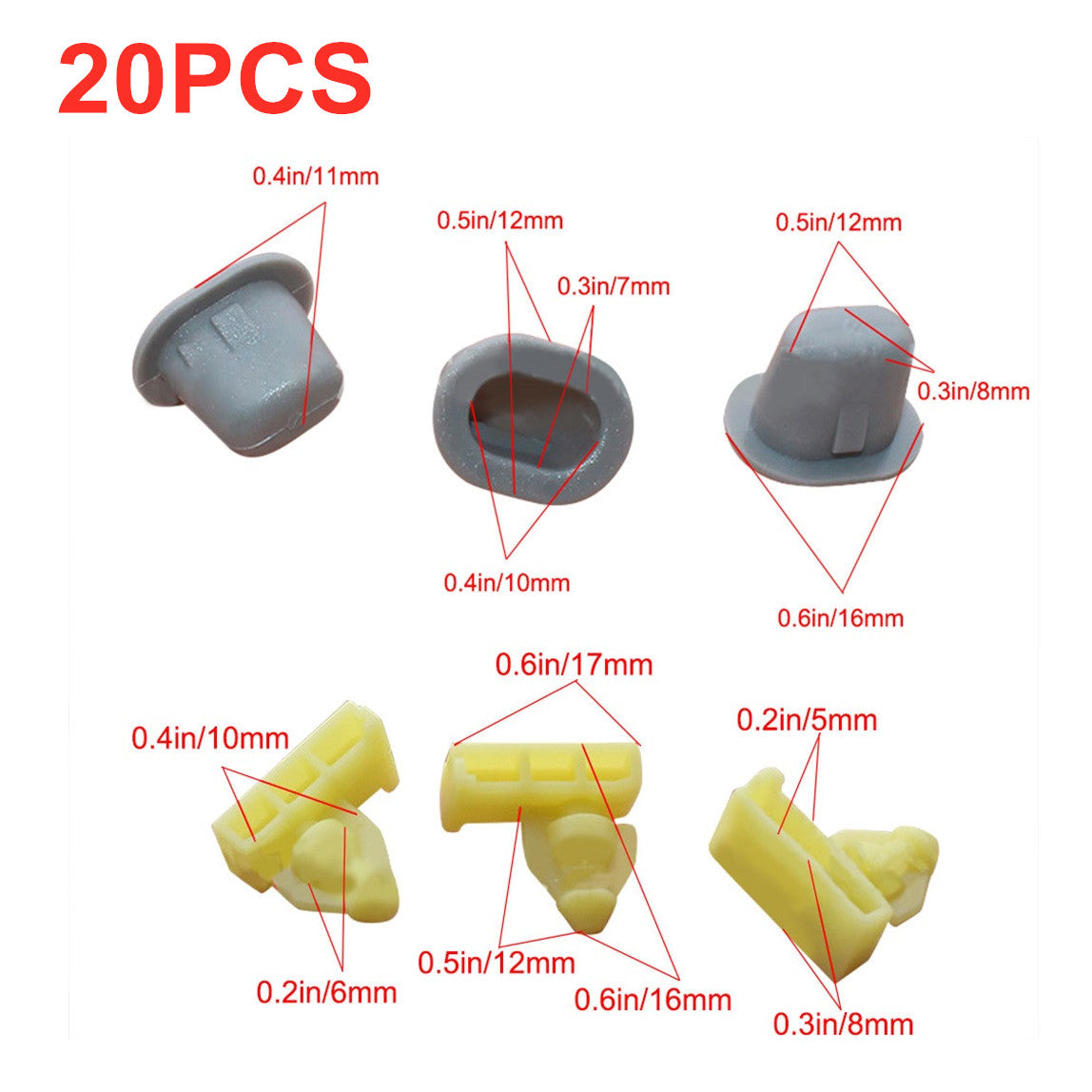 20x wheel chuck clamps + grommets 76847JG00A 76848JG00A- n