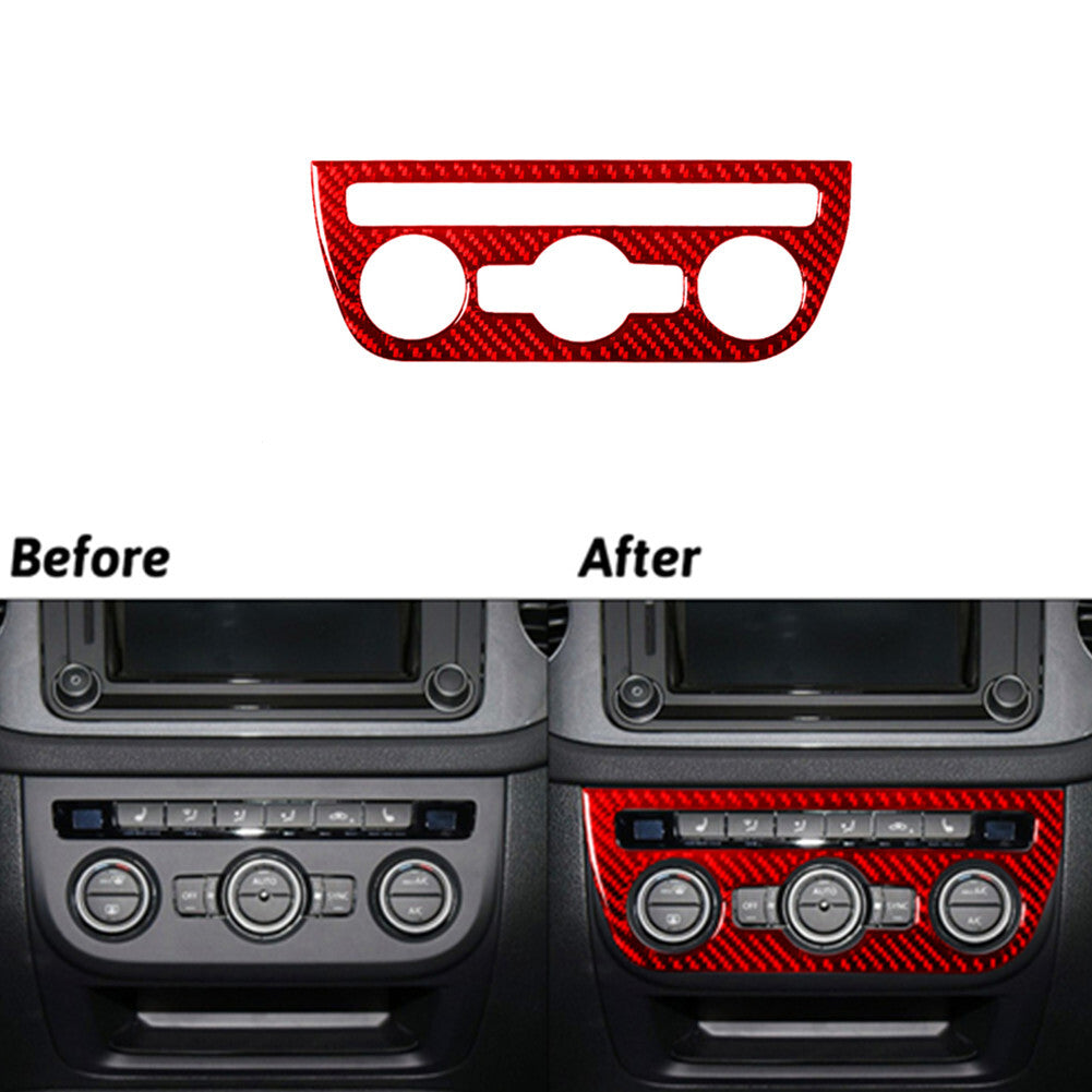 Carbon Fiber Digital Climate Control Cover Trim for Chrysler 300 2005-2007 v