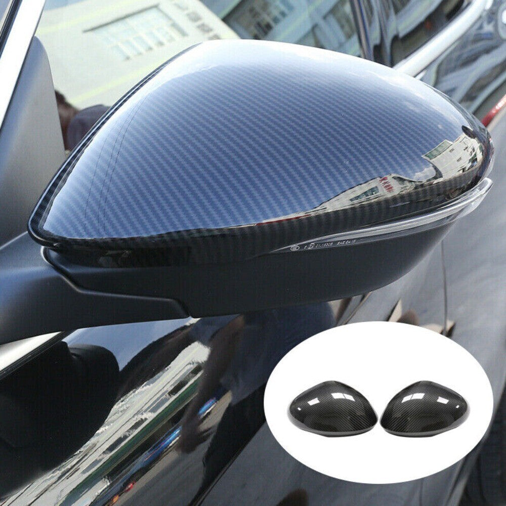 2x Carbon Fiber Style Car Side Mirror Cover Cap for Alfa Romeo for Stelvio 2017-2020 n