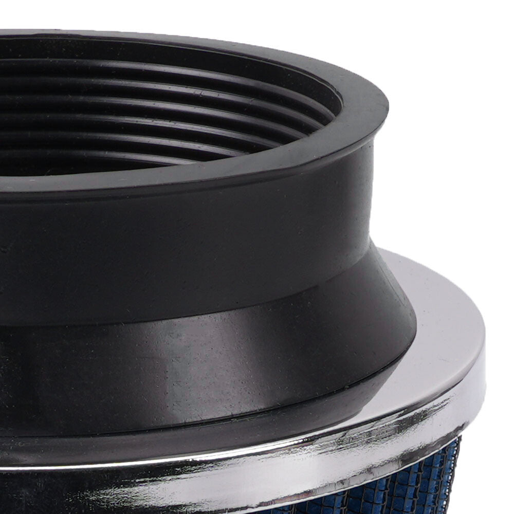 Blue 3in 76mm High Flow Inlet Dry Air Filter Cold Air Intake Cone Replacement