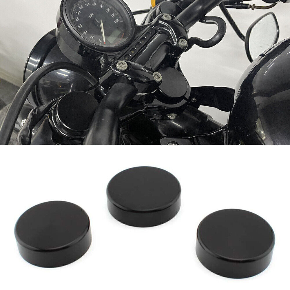 Black Upper Fork Stem Cover for Harley Sportster 48 XL1200C XL1200S X 1988-2013