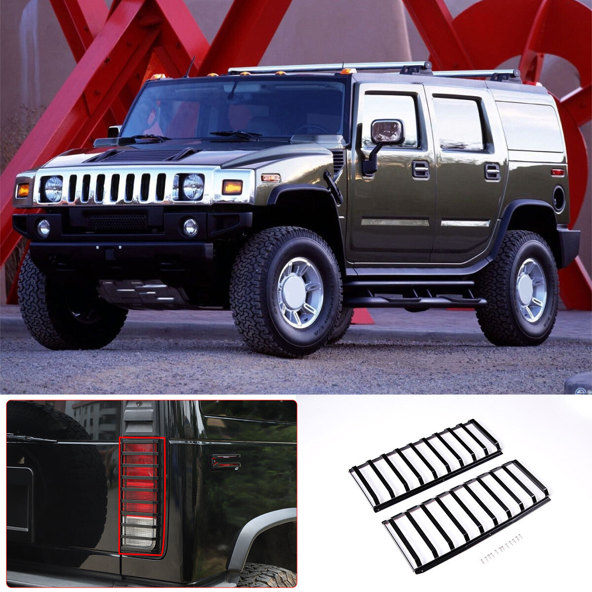 8-piece ABS chrome plated outer door handle cover suitable for Tacoma 2016-2022- v