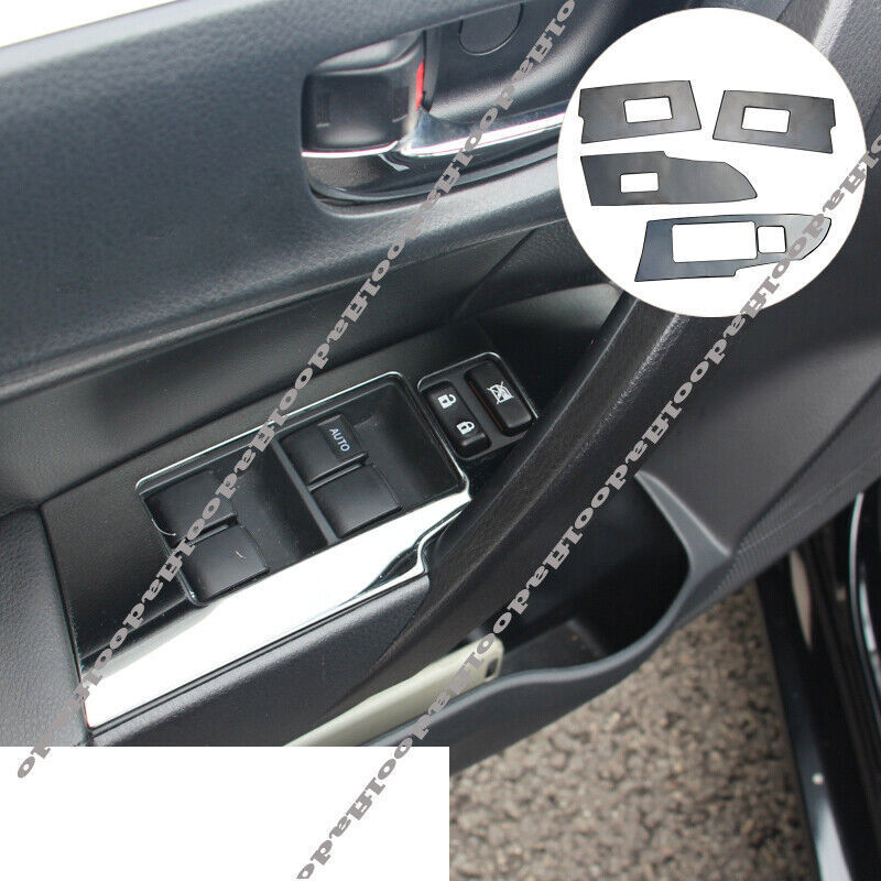 for Toyota for Corolla 2014-18 Black Interior Door Armrest Window Switch Cover Trim