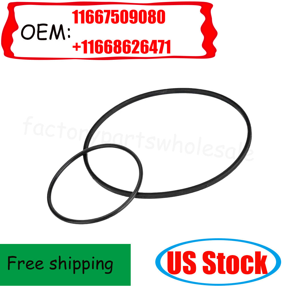 2 PCS Brake Vacuum Pump Repair O-Ring Kit Gasket Seal For E60 E63 E65 E66 n