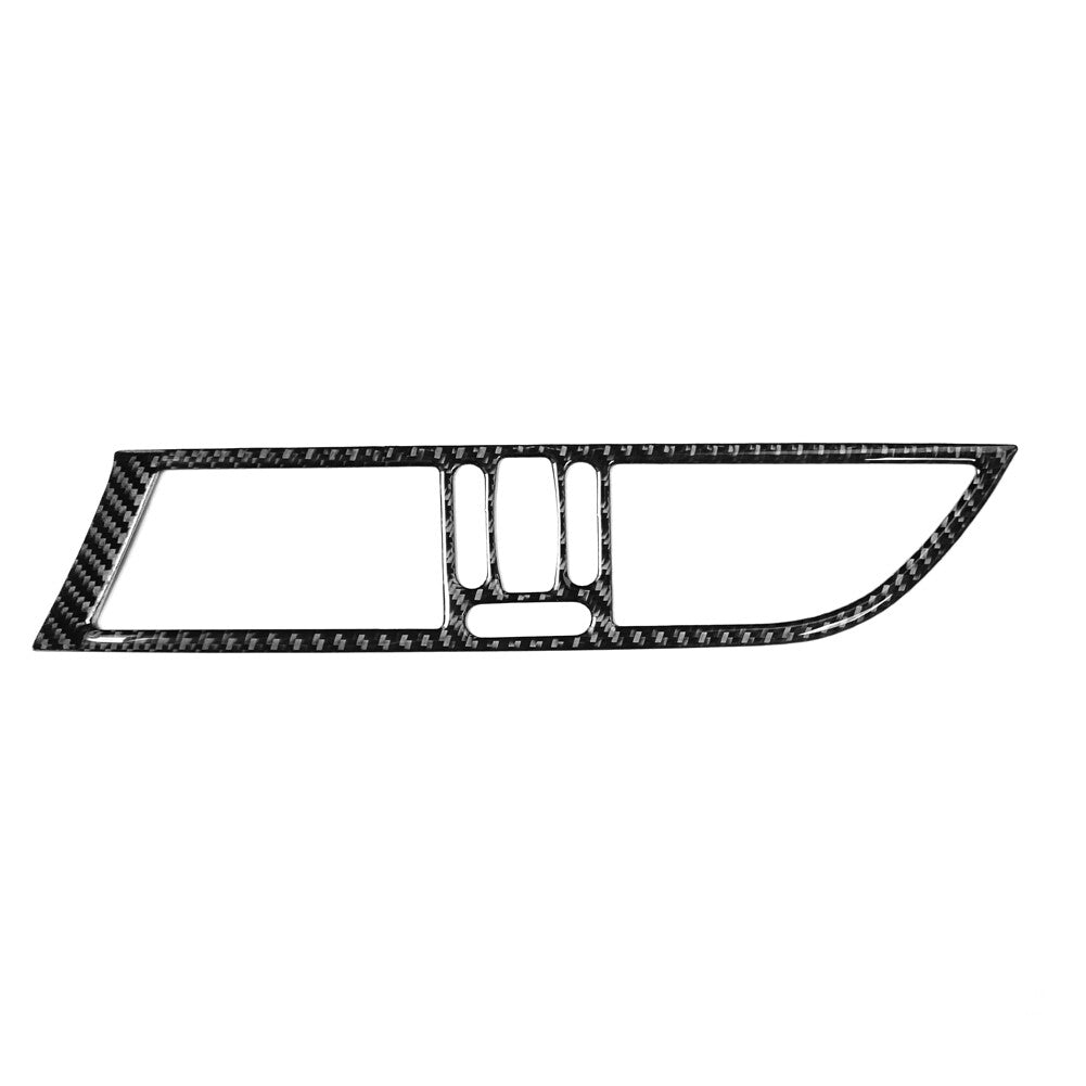 5x Red Carbon Fiber Interior Door Control Kit Cover Trim For 2012-2015 for Fiat 500 v