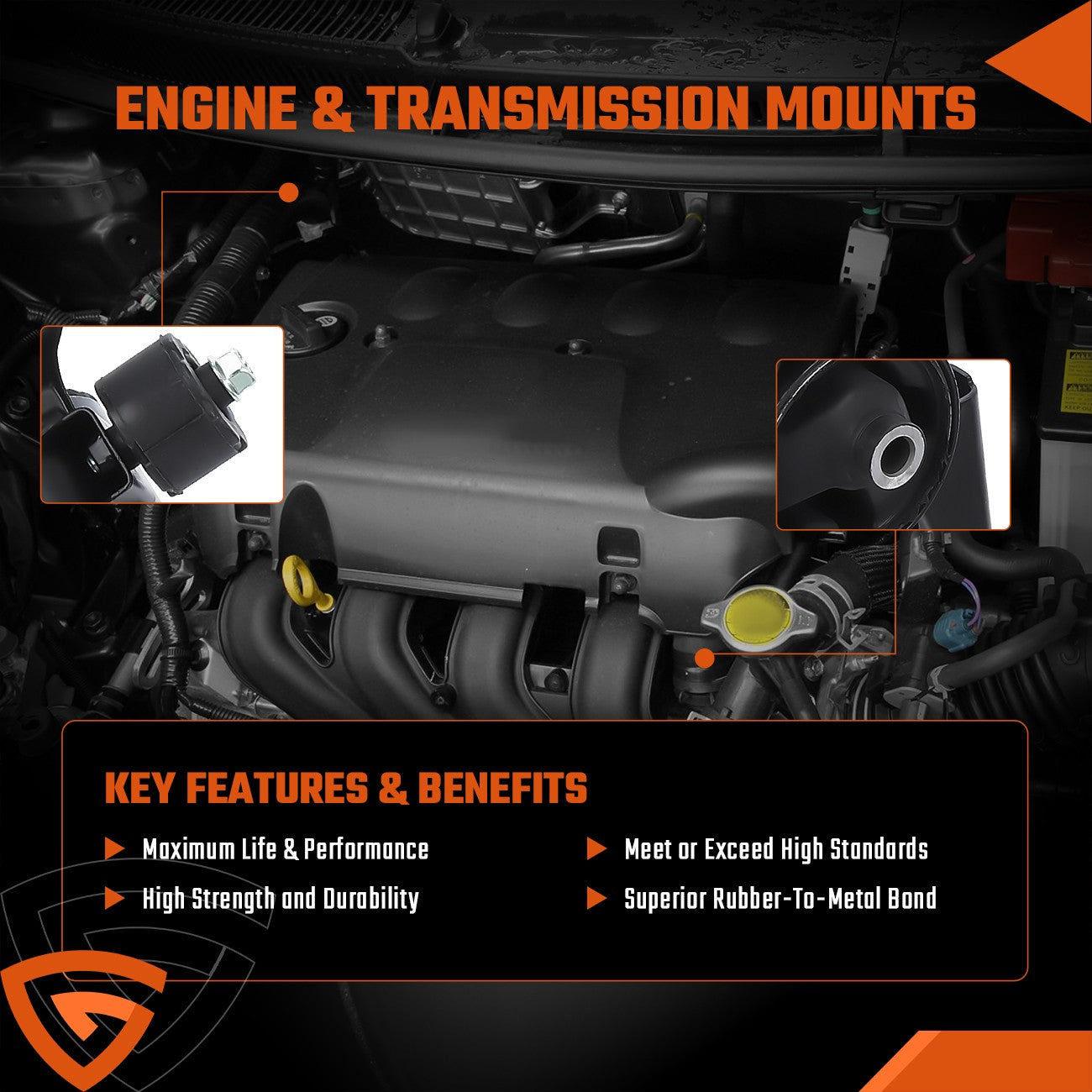 Engine Motor Transmission Mount Set For 03-08 for Toyota for Corolla Matrix for Pontiac KY