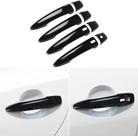 FOR 2020-2023 for Nissan Sentra Sylphy glossy black outer door handle cover trim abs