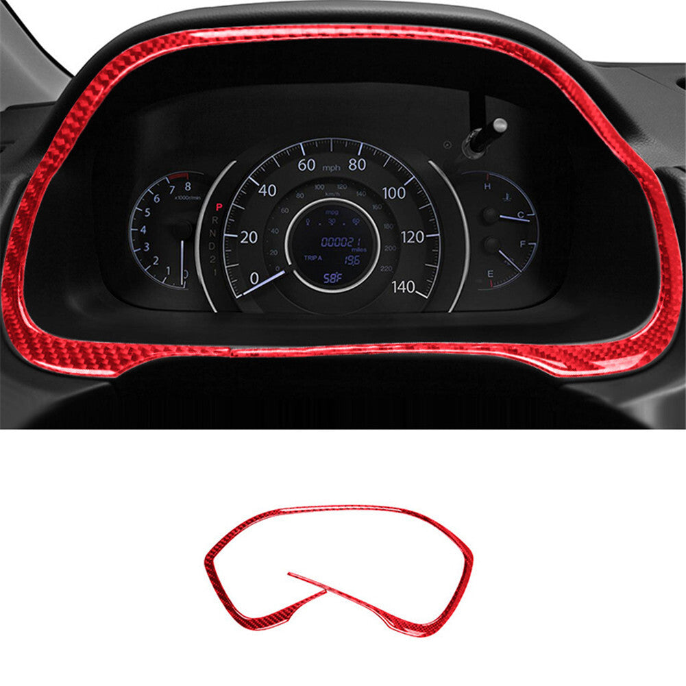 8X Red Carbon Fiber Door Handle Inner Frame Cover Trim for Jeep for Wrangler 2007-10 v